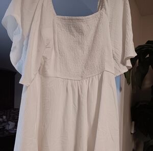 DOKOTOO MIDI DRESS IVORY NWT SIZE XL DRESS ON TREND keep on point take on own